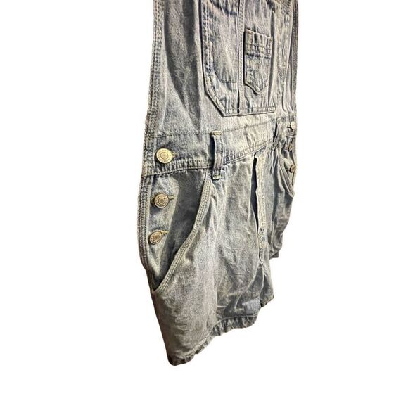 Vintage No Boundaries Bib Overall Shorts Denim Size Small (Juniors 3-5) - Picture 5 of 14